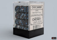CHX 24808 Brush Dark Side/blue 12mm d6 Dice Block (36 dice)