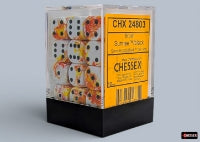 CHX 24803 Brush Sunrise/black 12mm d6 Dice Block (36 dice)