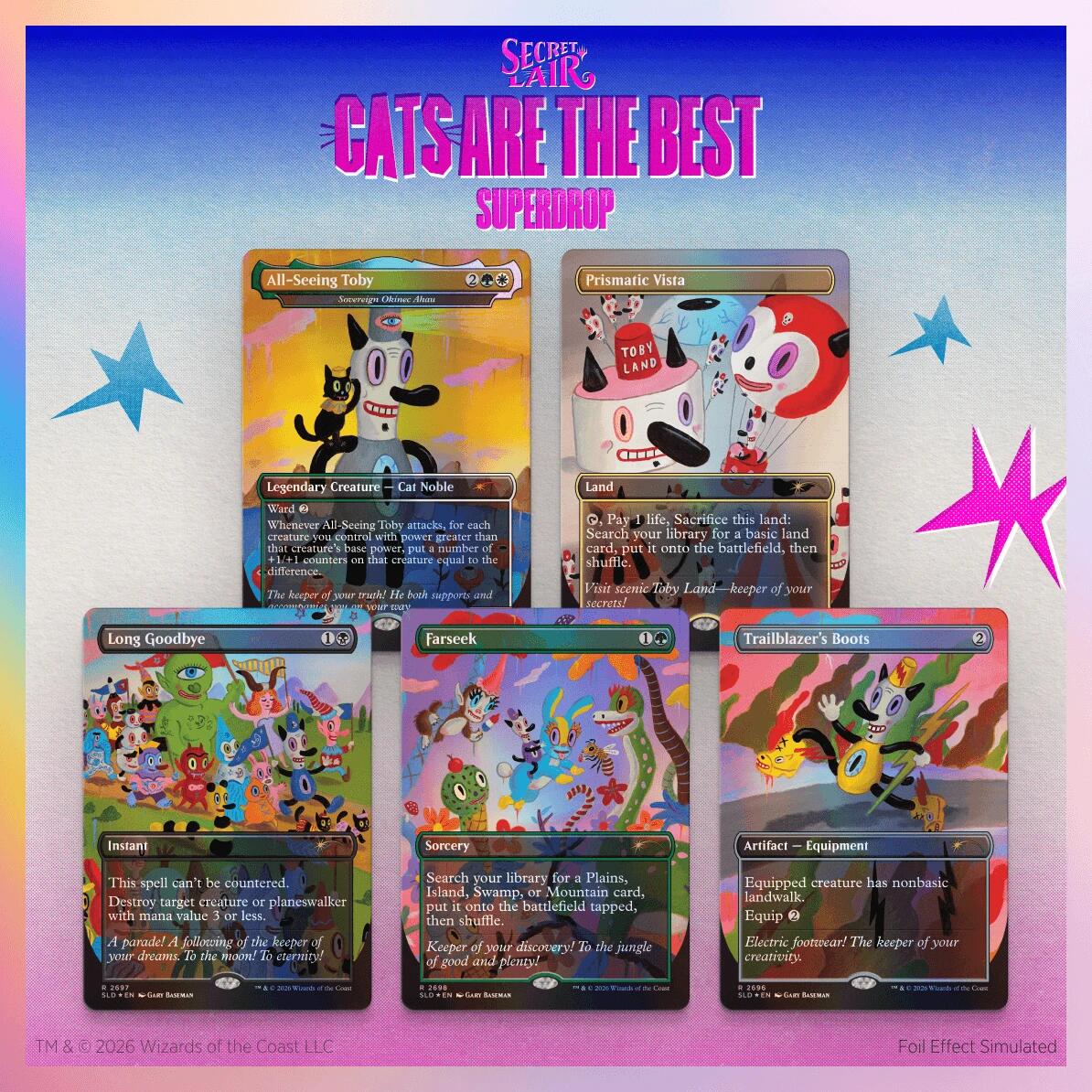 Secret Lair: Drop Series - Toby's Journey By Gary Baseman (Foil Edition)