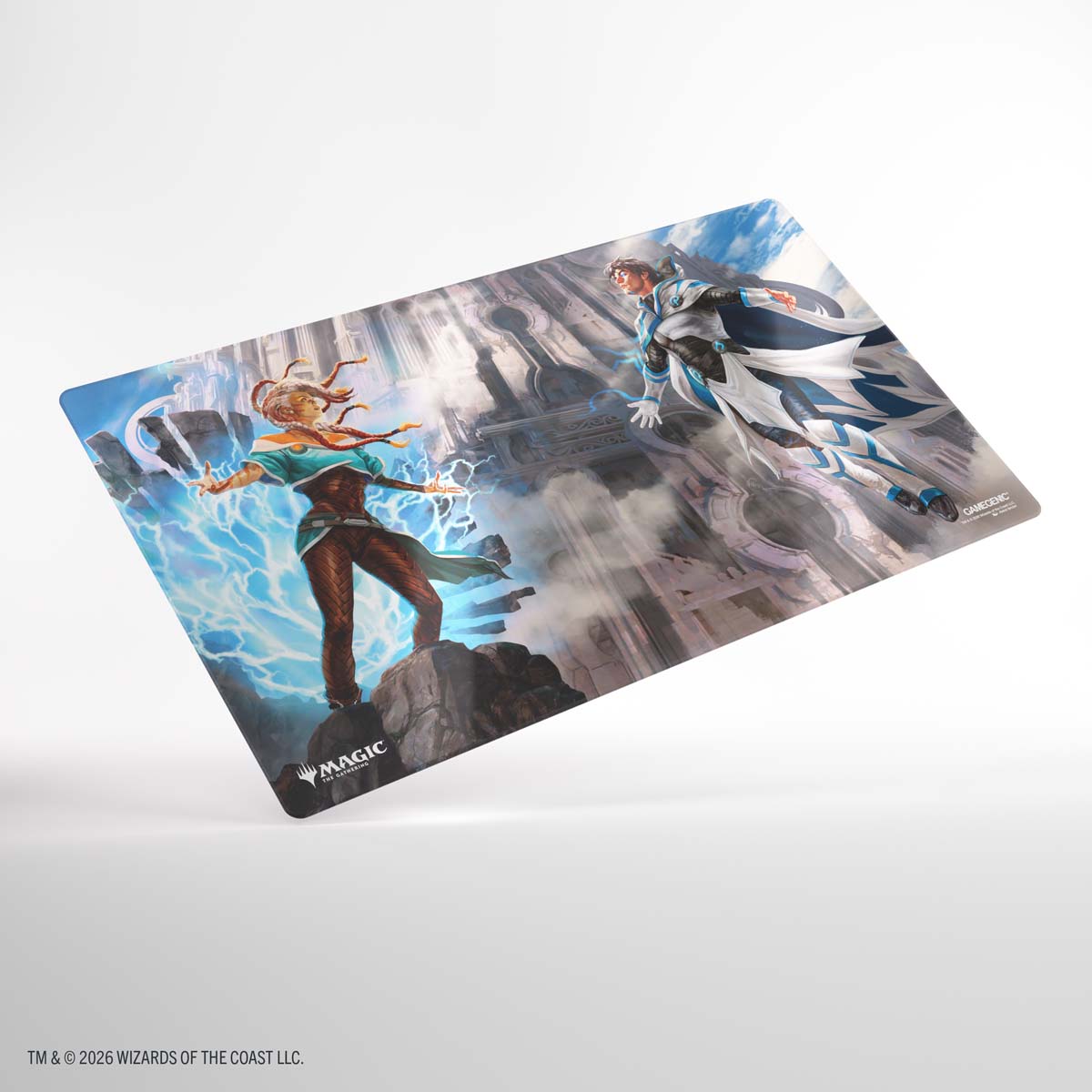 Magic: The Gathering SHINY PLAYMAT (Tam Beleren, Conflicted/ Jace, Building Reality)