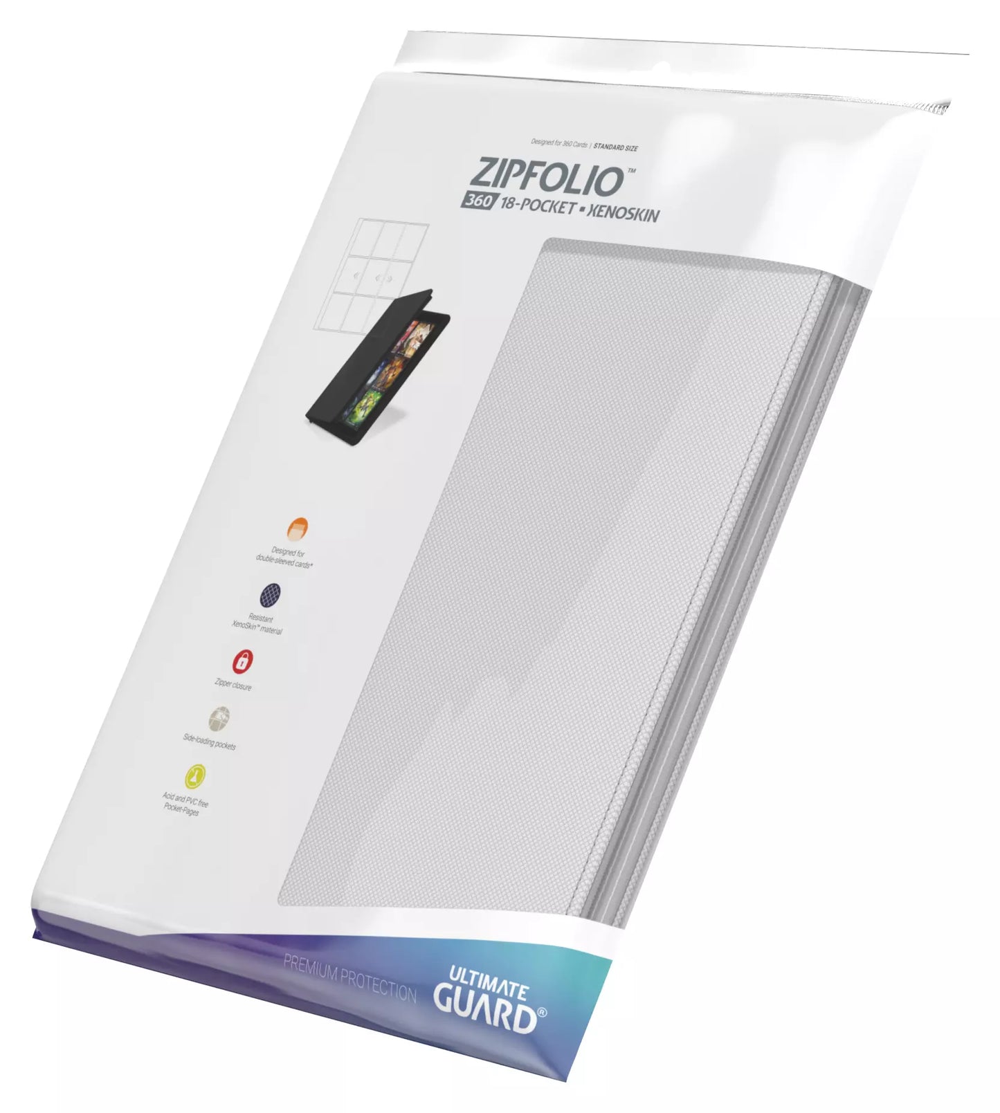 Zipfolio Xenoskin White 18 Pocket