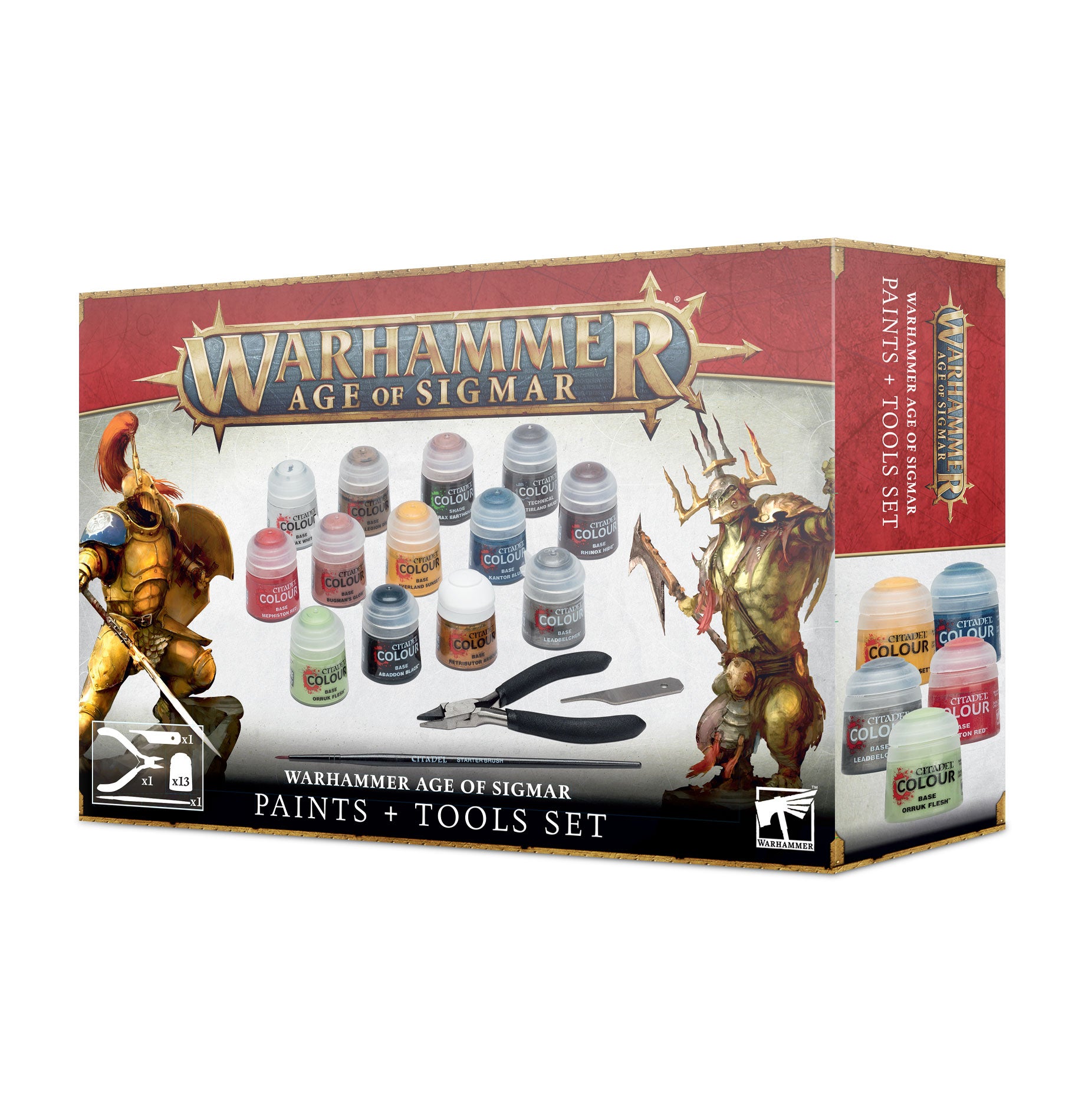 Warhammer Age of Sigmar Paint + Tool Set