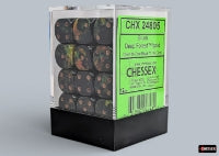 CHX 24805 Brush Deep Forest/gold 12mm d6 Dice Block (36 dice)