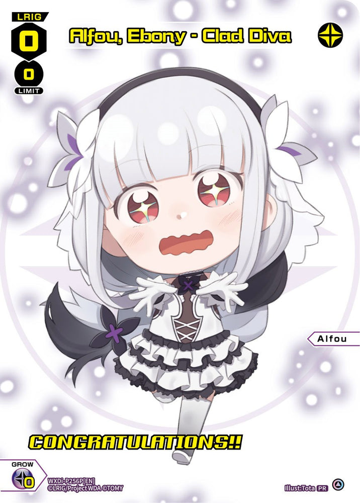Alfou, Ebony - Clad Diva (November 2023/Winner) (WXDi-P256P[EN]) [Promo Cards]