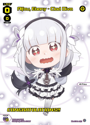 Alfou, Ebony - Clad Diva (November 2023/Winner) (WXDi-P256P[EN]) [Promo Cards]
