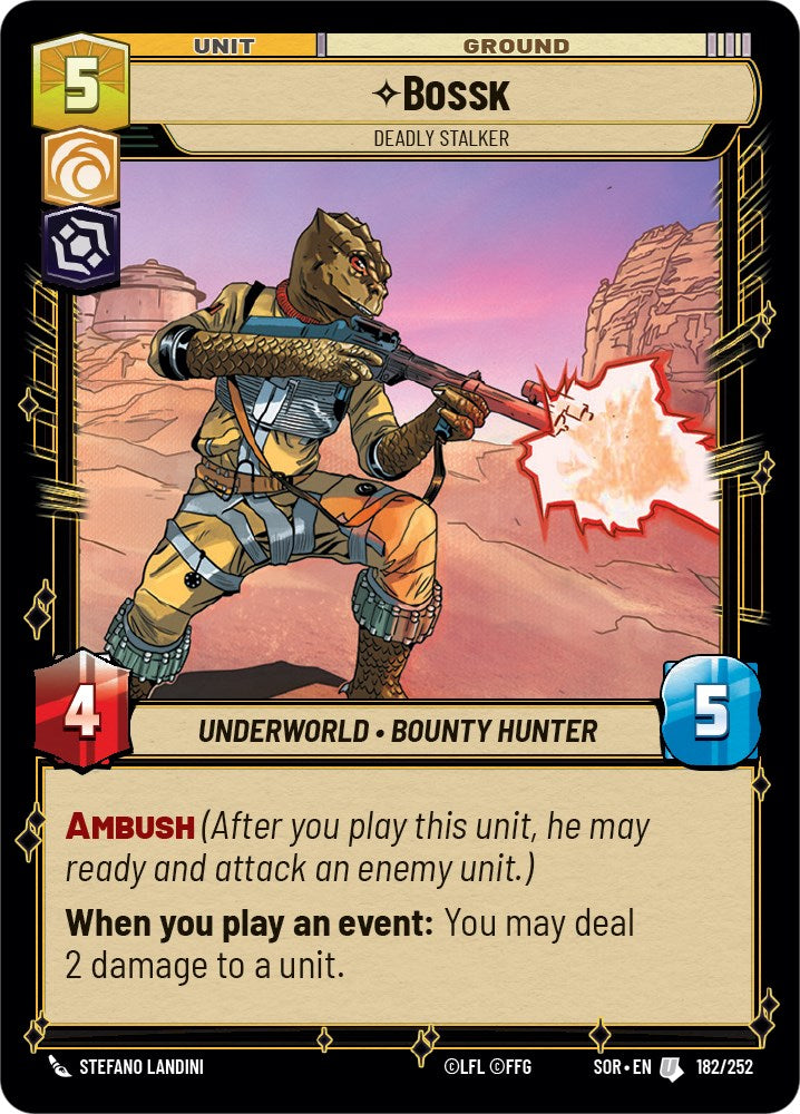 Bossk - Deadly Stalker (182/252) [Spark of Rebellion]