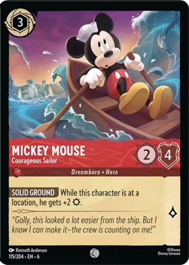 Mickey Mouse - Courageous Sailor (115/204) [Azurite Sea]