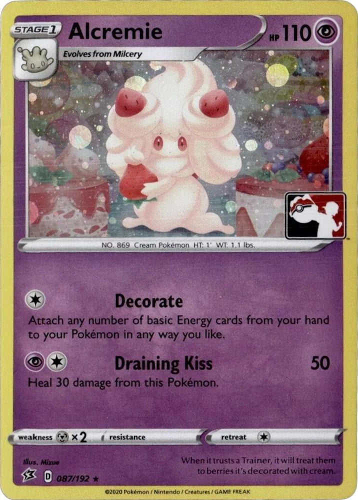 Alcremie (087/192) (Play Pokemon Promo) [League & Championship Cards]