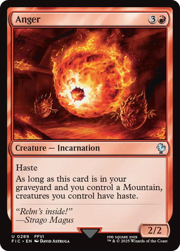 Anger (Surge Foil) [FINAL FANTASY Commander]