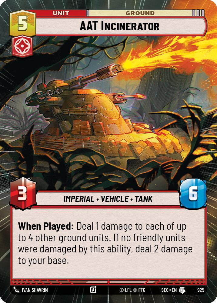 AAT Incinerator (925) (Hyperspace Foil) (925) [Secrets of Power]