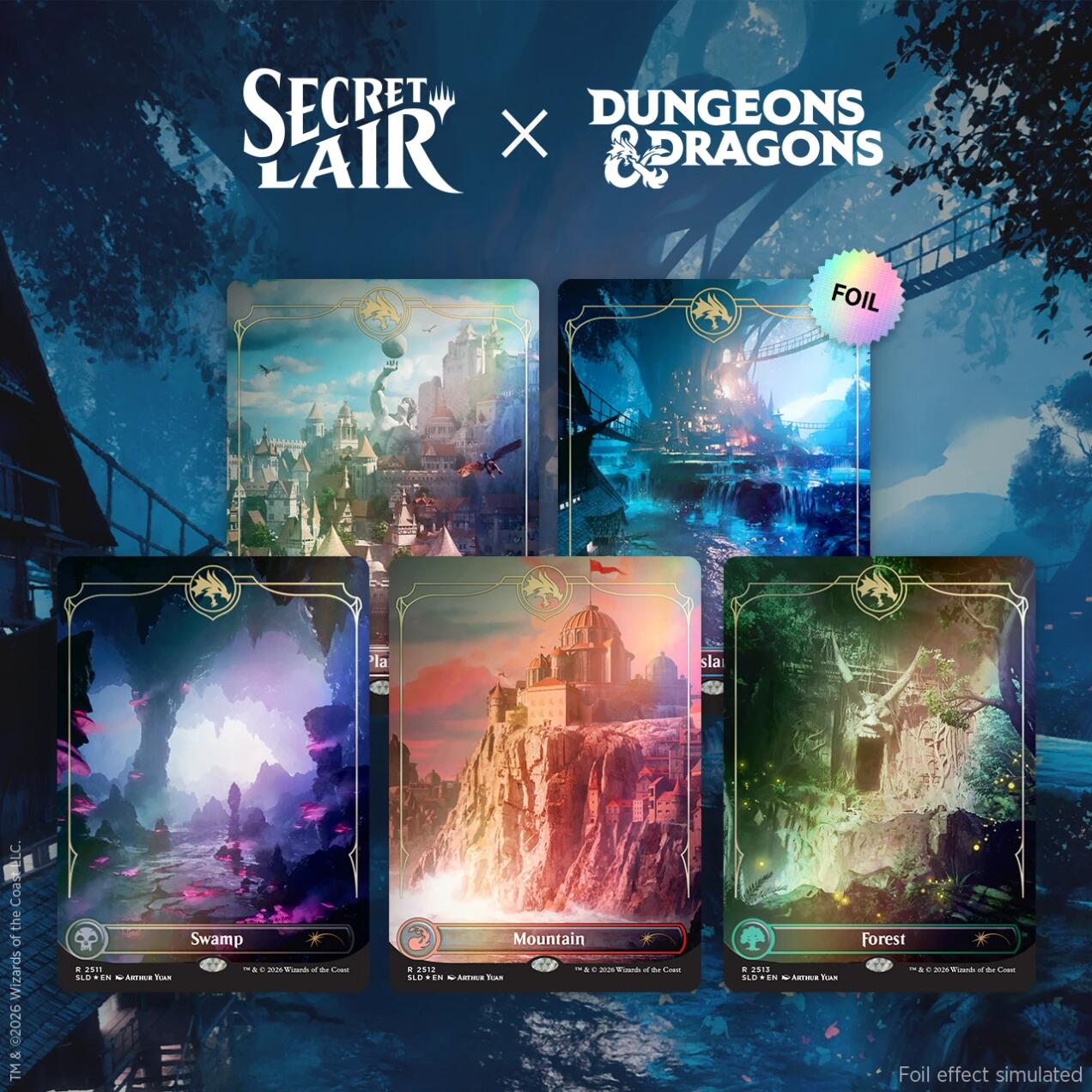 Secret Lair x Dungeons & Dragons: Lands of the Forgotten Realms (Foil Edition)
