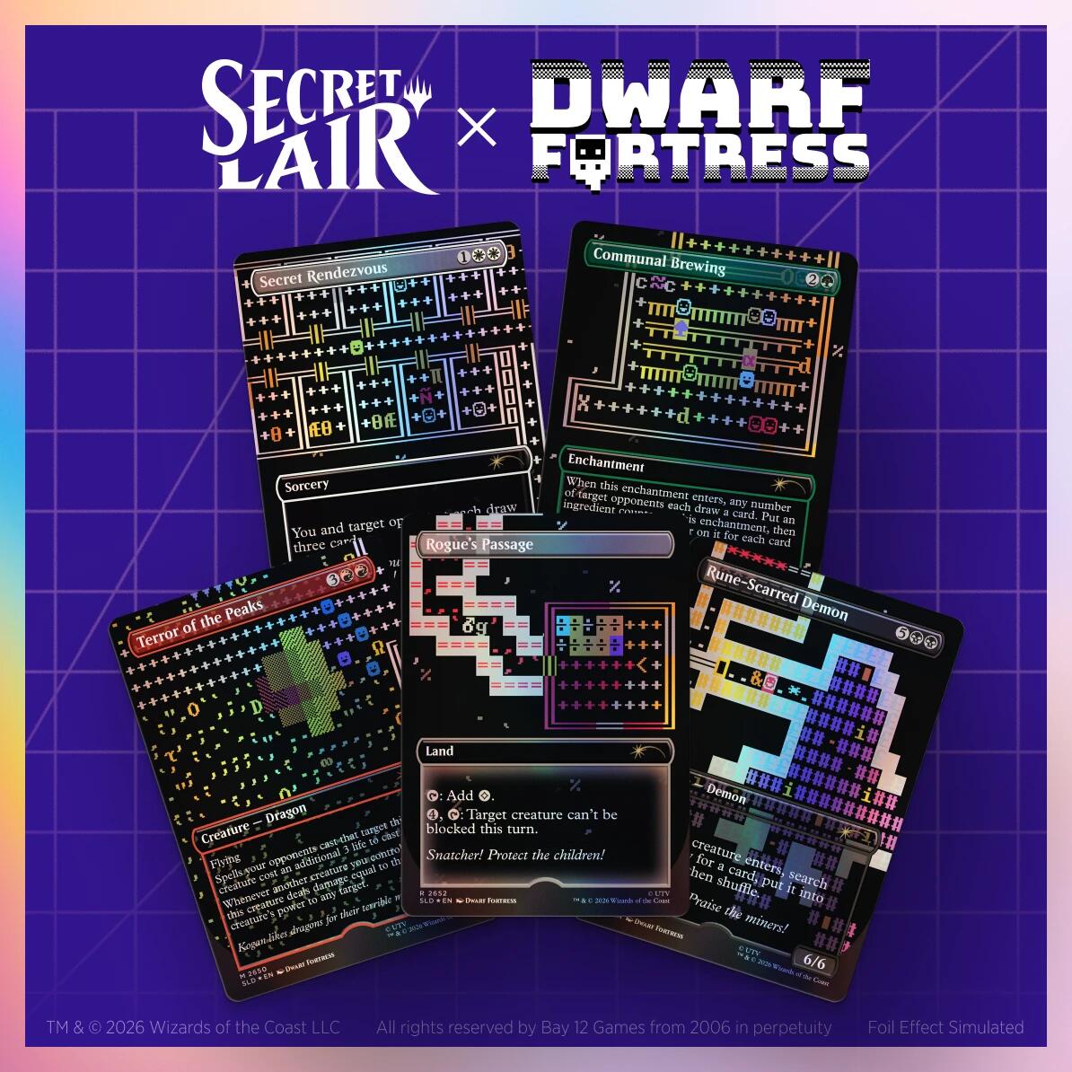 Secret Lair Drop: Secret Lair x Dwarf Fortress: Create New World (Traditional Foil Edition)