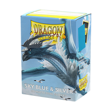 Dragon Shield: Standard 100ct Sleeves - Sky Blue & Silver (Dual Matte)