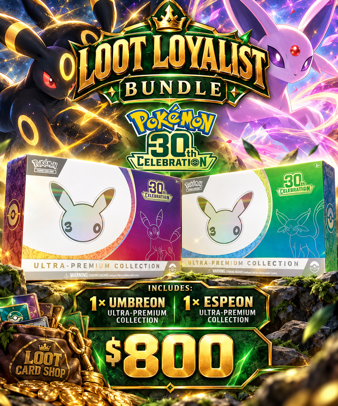30th Celebration [Day] & [Night] Ultra Premium Collection Boxes (Loot Loyalist Bundle)