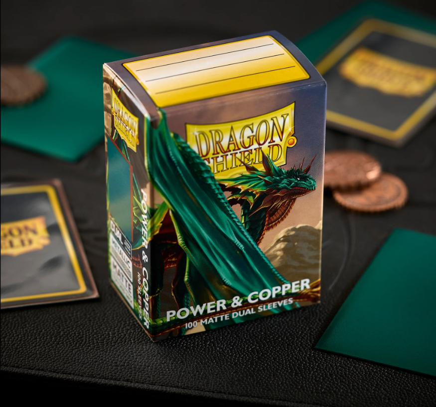 Dragon Shield Sleeves: Standard Matte Dual - Power & Copper 100CT