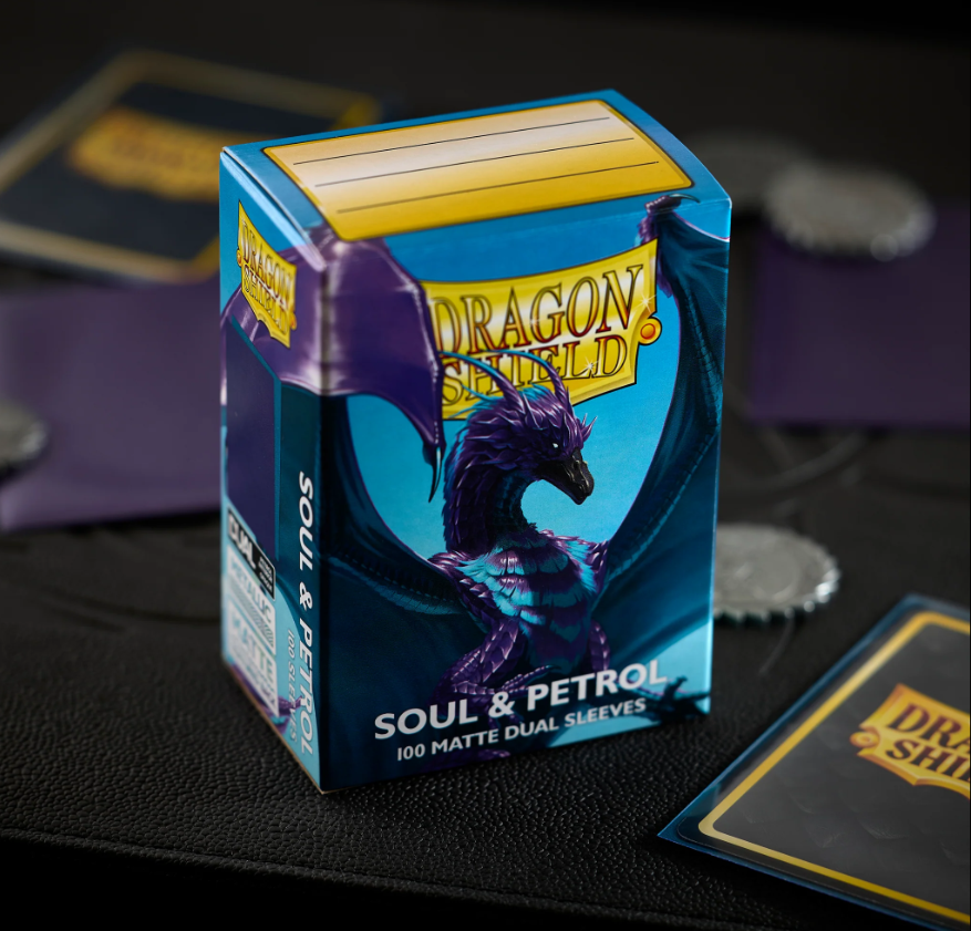 Dragon Shield Sleeves: Standard Matte Dual - Soul & Petrol 100CT