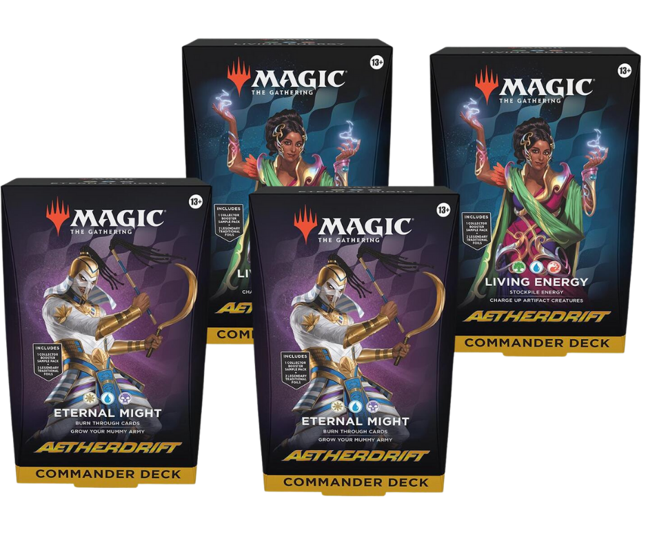 Aetherdrift - Commander Decks Display (Loot Loyalist)