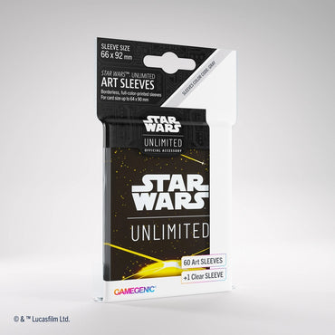 Star Wars Unlimited Art Sleeves - Card Back Yellow