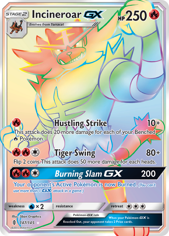 Incineroar GX (147/145) [Sun & Moon: Guardians Rising]