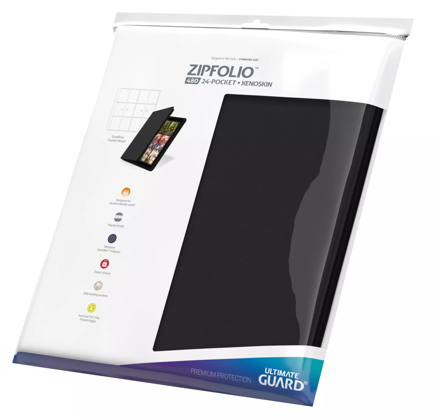 Zipfolio Xenoskin Black 24 Pocket