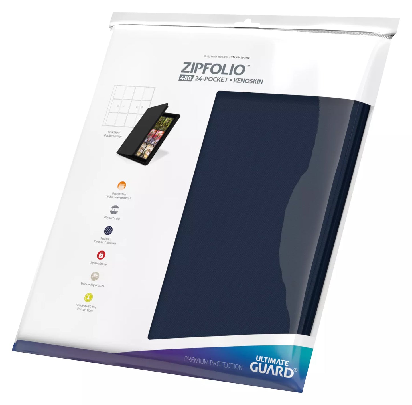Zipfolio Xenoskin Blue 24 Pocket