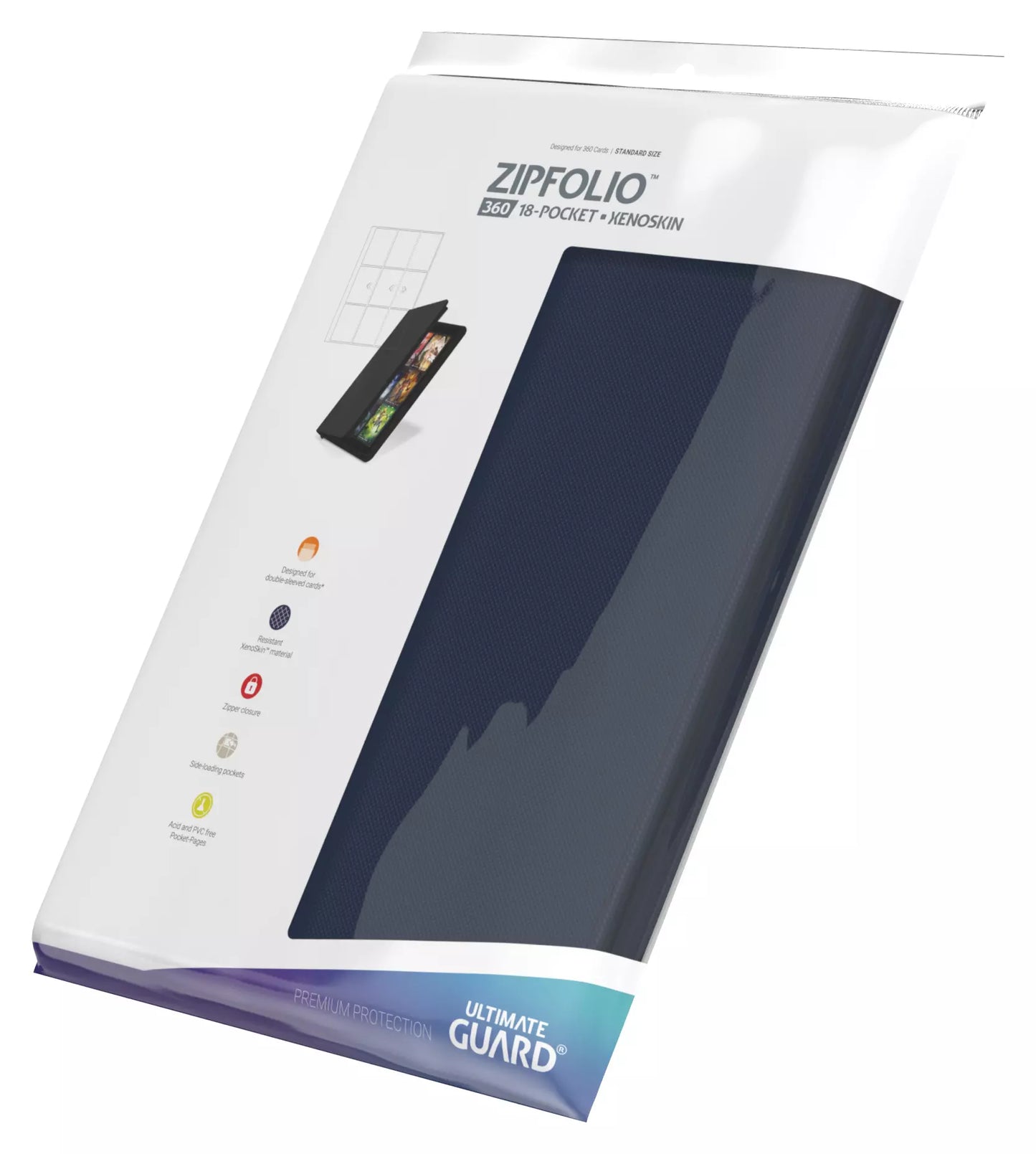 Zipfolio Xenoskin Blue 18 Pocket