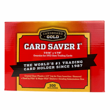 Card Saver 1-200Count - Semi Rigid Card Holder, Trading Card Protectors - PSA-Approved Cardsaver for Baseball, Trading, Sports Cards - Card Sleeves, Binder, & Storage Box Compatible