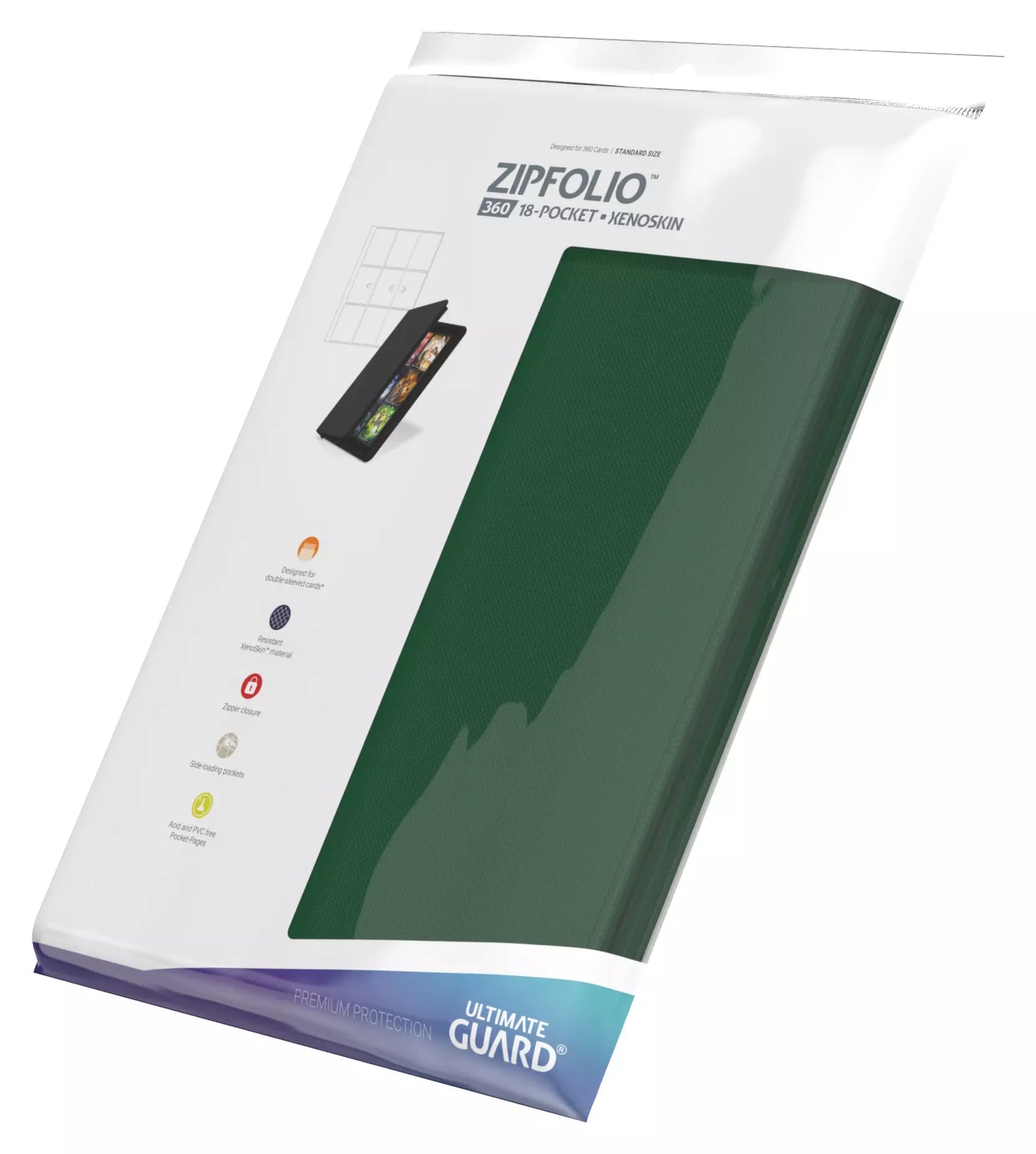 Zipfolio Xenoskin Green 18 Pocket