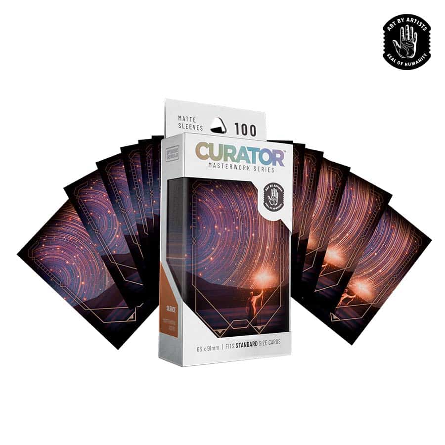 ORANGE NEBULA: CURATOR: MASTERWORK SLEEVES: SILENCE (OLGA TERESHENKO) (100CT)