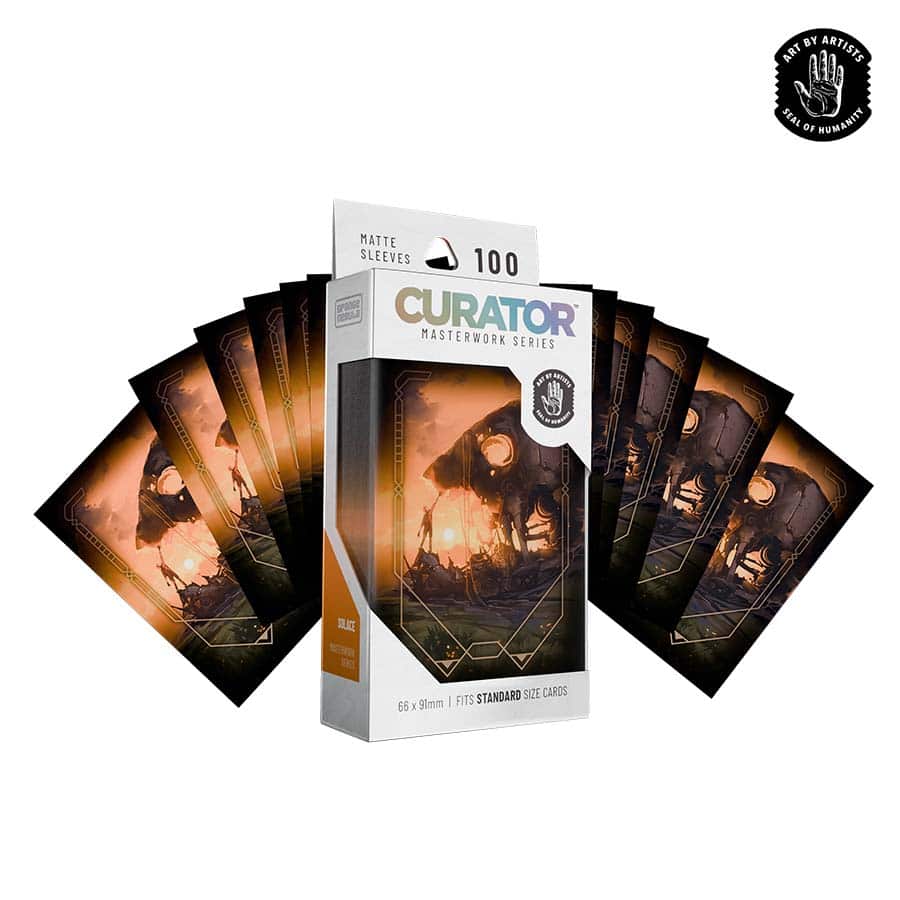 ORANGE NEBULA: CURATOR: MASTERWORK SLEEVES: SOLACE (NINJAJO) (100CT)