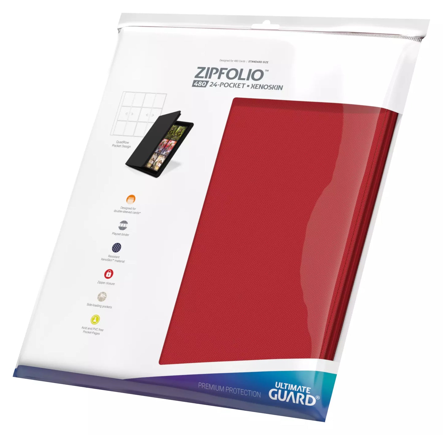 Zipfolio Xenoskin Red 24 Pocket