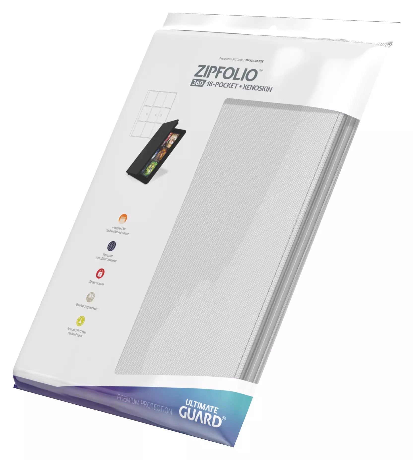 Zipfolio Xenoskin White 18 Pocket