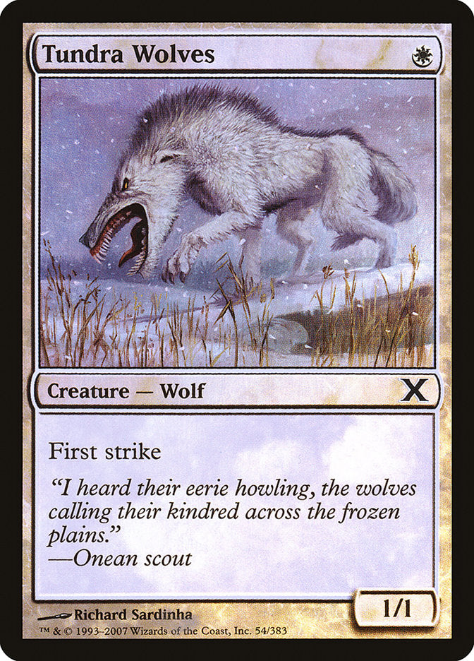 Tundra Wolves (Premium Foil) [Tenth Edition]