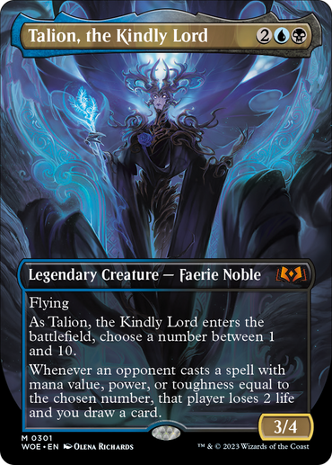 Talion, the Kindly Lord (Borderless Alternate Art) [Wilds of Eldraine]
