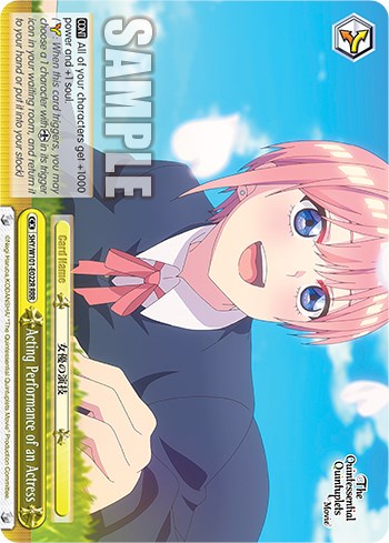 Acting Performance of an Actress (5HY/W101-E022R RRR) [The Quintessential Quintuplets Movie]