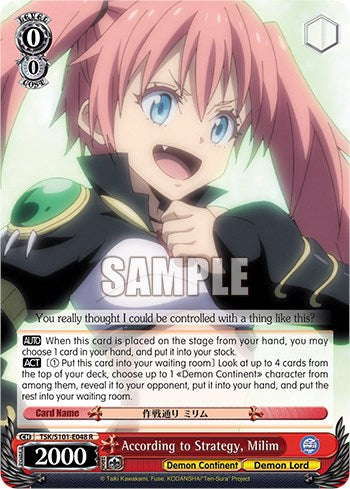 According to Strategy, Milim [That Time I Got Reincarnated as a Slime Vol.3]