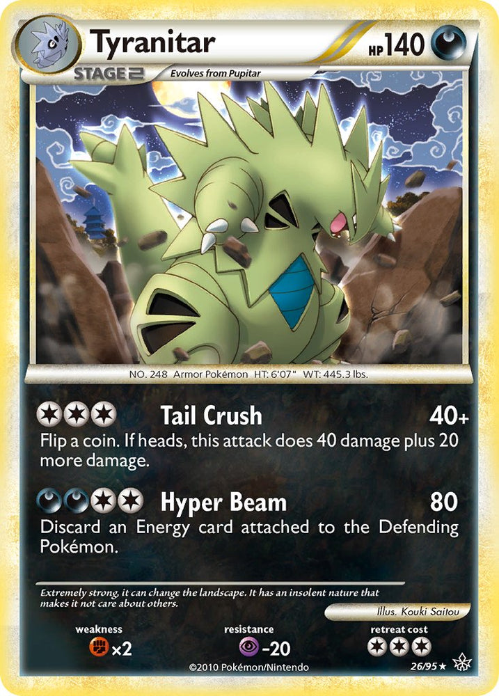 Tyranitar (26/95) (Theme Deck Exclusive) [HeartGold & SoulSilver: Unleashed]