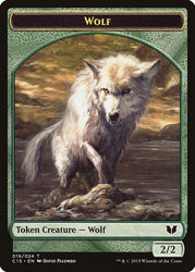 Wolf // Zombie Double-Sided Token [Commander 2015 Tokens]