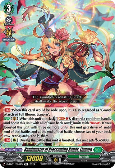 Bandmaster of Blossoming Bonds, Lianorn (D-TD01/001EN) [D-TD01: Urara Haneyama -Bandmaster of Blossoming Bonds-]