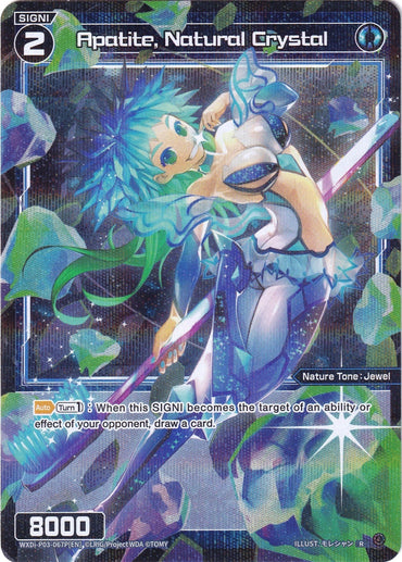 Apatite, Natural Crystal (Parallel Foil) (WXDi-P03-067P) [Standup Diva]