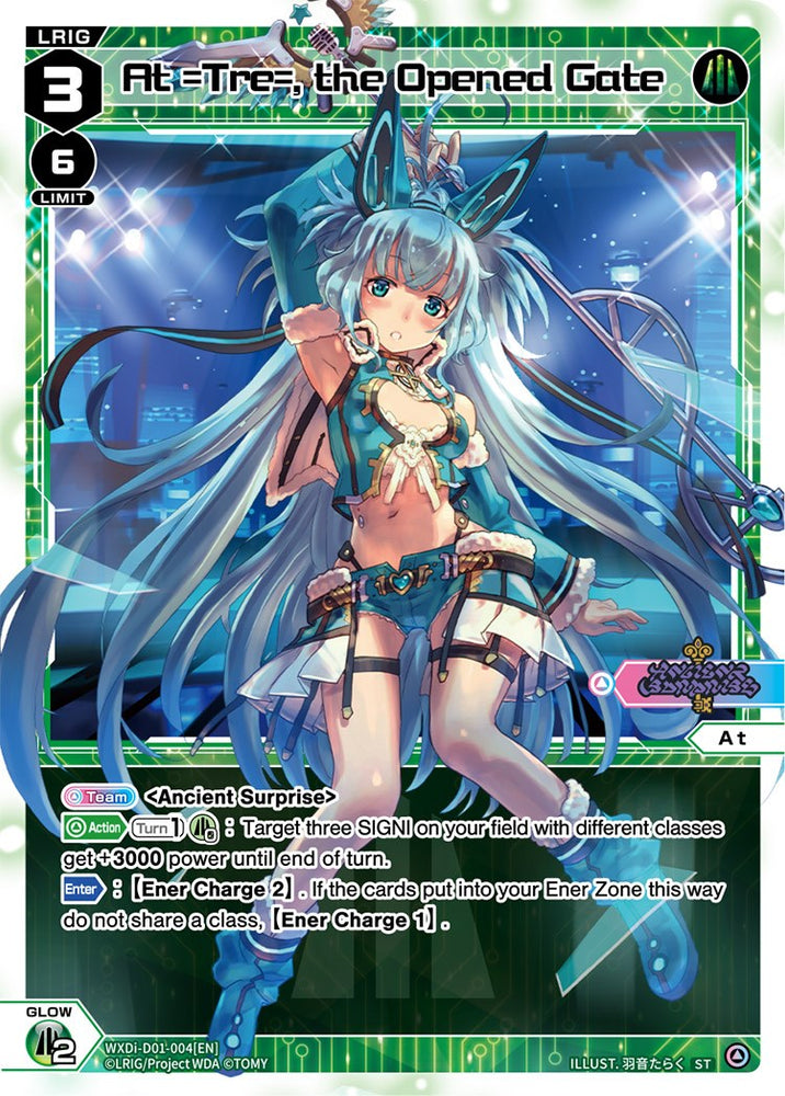 At =Tre=, the Opened Gate (WXDi-D01-004) [Diva Debut Deck D01: Ancient Surprise]