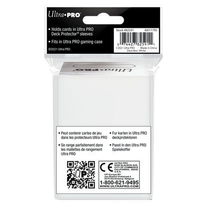 Ultra PRO: 80+ Deck Box - White