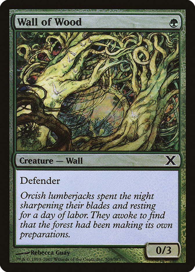 Wall of Wood (Premium Foil) [Tenth Edition]