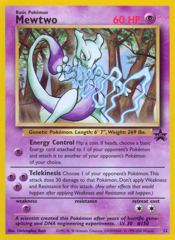 Mewtwo (12) [Wizards of the Coast: Black Star Promos]