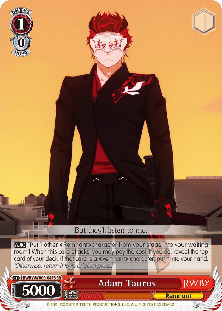 Adam Taurus (RWBY/WX03-047S SR) [RWBY]