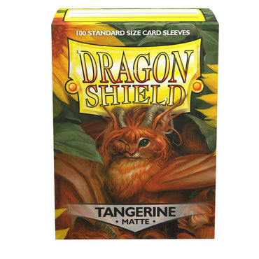 Dragon Shield: Standard 100ct Sleeves - Tangerine (Matte)